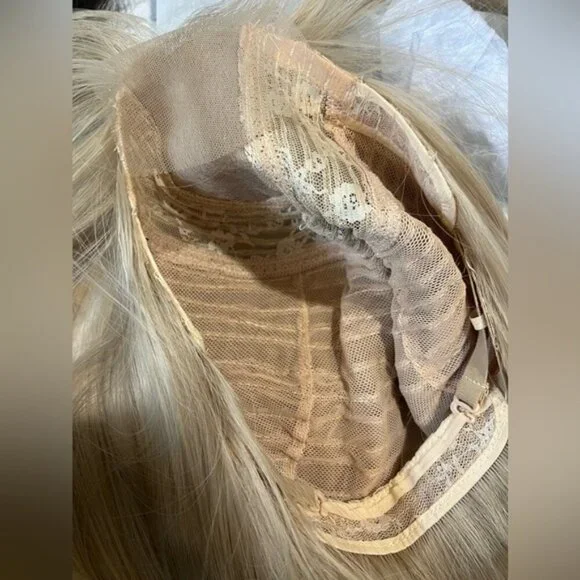 26 Inch Wavy Blonde wig Front Closure Lace for daily use